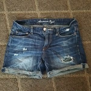 American Eagle Distressed Denim Shorts